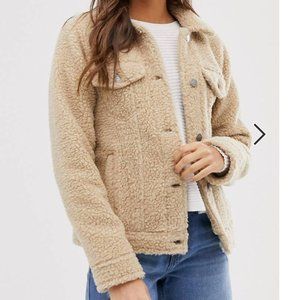 Hollister teddy trucker jacket